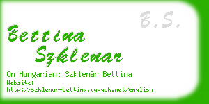 bettina szklenar business card